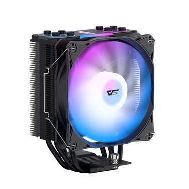 darkFlash Z4Pro Mist CPU Cooler 120mm SingleTower TDP 200W 46mm Heatpipes ARGB PWM PC Fans CPU Air Cooler Compatible with Intel LGA115x12xx17xx AMD AM4AM5 155mm in HeightBlack