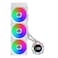 Lian Li Hydroshift IIC 360CL RGB Liquid CPU Cooler 360mm AIO 3X 120 RGB Fans 21 IPS LCD Screen 3 Control Mode Flexible Tubes Clamp LGA 18511700 AMD AM5AM4 White HS2LCD36RW