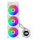 Lian Li Hydroshift IIC 360CL RGB Liquid CPU Cooler 360mm AIO 3X 120 RGB Fans 21 IPS LCD Screen 3 Control Mode Flexible Tubes Clamp LGA 18511700 AMD AM5AM4 White HS2LCD36RW