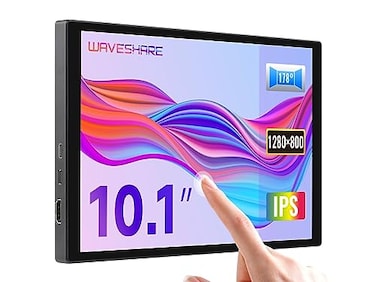 waveshare 101inch Capacitive Touch Display 1280800 Resolution Compatible with Raspberry Pi 54B3BZeroZero WZero 2WPicoPico WPico WH Support Jetson Nano VisionFive2 PC and Smartphone