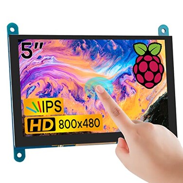 Hosyond 5 Inch IPS LCD Touch Screen Display Panel 800480 Capacitive Screen HDMI Monitor for Raspberry Pi 543 BB Black Windows 10 8 7
