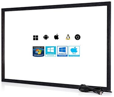 Chengying 40 Inch 10 Points MultiTouch Infrared Touch Frame IR Touch Panel 40 Inches Infrared Touch Overlay USB Driver Free HID Compatible