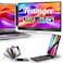 Teamgee 14 Laptop Screen Extender S1 Dual FHD IPS Portable Monitor for 1317 Laptops USBCHDMI Plug Play Compatible with Windows macOS Android Perfect for Hybrid Work Travel
