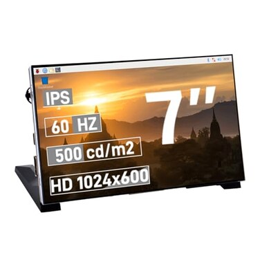 GeeekPi 7Inch Screen for Raspberry Pi 1024x600 IPS LCD Display HDMI Portable Monitor for Pi 54B3B3B Win111087 FreeDriver