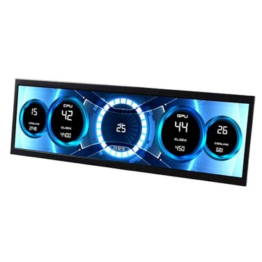 VSDISPLAY 145 145 Inch 2560x720 2K IPS LCD Monitor Stretched Bar Display for Computer PC Case GPU CPU Secondary Screen MonitorSupports USBC Video Input