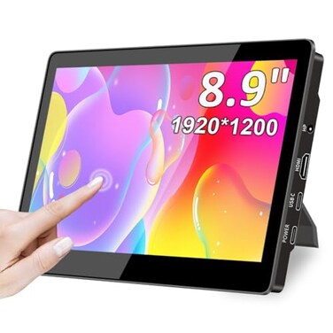 Magedok Portable Monitor Touchscreen89 Inch Small Monitor for Computer 1920 1200 1610450NitsOptical Bonding HDMIUSBC PortMini Display for Raspberry Pi Laptop Mini PC Mac