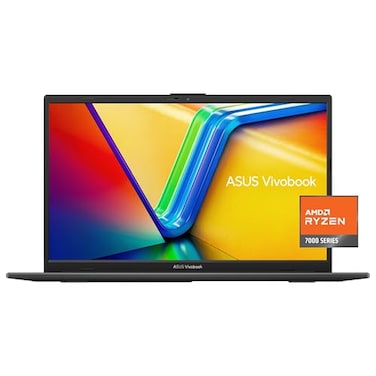ASUS Vivobook Go 156 FHD Slim Laptop AMD Ryzen 3 7320U Quad Core Processor 8GB DDR5 RAM 128GB SSD Windows 11 Home Fast Charging Webcam Sheild Military Grade Durability Black E1504FAAS33