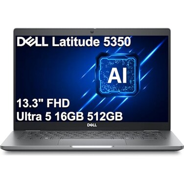 ist computers Dell Latitude 5000 5350 Business AI PC Laptop 133 FHD Intel 12Core Ultra 5 125U i71355U 16GB DDR5 RAM 512GB SSD Backlit Fingerprint 1080p Webcam 2x Thunderbolt 4 HDMI Win 11 Pro