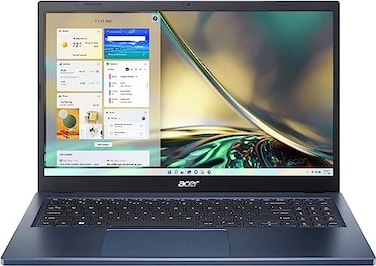 acer Aspire 3 Laptop 156 Full HD IPS Touch Display AMD Ryzen 5 7520U QuadCore Processor AMD Radeon Graphics 8GB LPDDR5 512GB NVMe SSD WiFi 6 Windows 11 Home Steam Blue