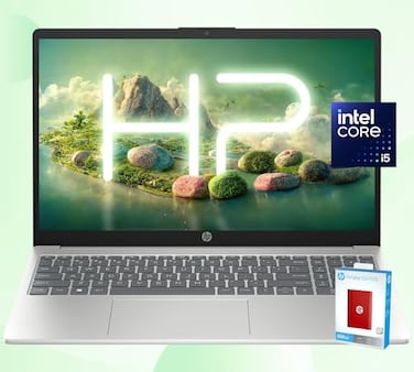 HP 156 FHD Laptop 10Core Intel Core i51235U Intel Iris Xe Graphics WiFi 6 AntiGlare Long Battery Life Windows 11 Pro 32GB RAM 1TB SSD