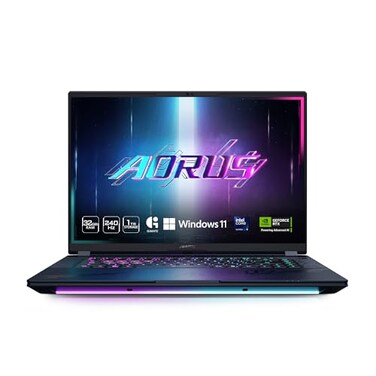 GIGABYTE AORUS Master 16 Gaming Laptop 240Hz 2560x1600 OLED NVIDIA GeForce RTX 5080 Intel Core Ultra 9 275HX 1TB SSD with 32GB DDR5 RAM Windows 11 Home AD Dark Tide