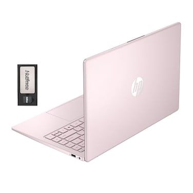 HP Stream 14 HD BrightView Laptop Intel Celeron N150 16GB RAM 288GB Storage 128GB eMMC 160GB Docking Station Set Intel UHD Graphics 720p Webcam WiFi 1 Year Office 365 Win 11 S Pink