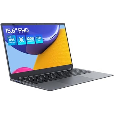 ECOHERO Laptop Computer 12GB DDR51TB SSD N95 QuadCore 156 inch 1920x1080 FHD Display Dual Band WiFi BT50 Fingerprint UnlockPhysical Camera Switch Gray