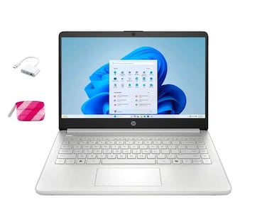 HP 2025 Student Laptop Intel Processor N150up to 36 GHz 16G RAM 256GB Storange 128GB UFS128GB MSD 14 Inch LED Screen1 Year Office 365 Windows 11 HomeSilverwBTP Accessories