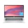 HP Chromebook 14 inch Laptop HD Display Intel Processor N100 4 GB RAM 64 GB eMMC Intel UHD Graphics Chrome OS Glacier Silver 14anf0019nr