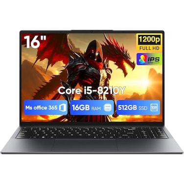 EYY 16 Laptop Computer Intel Core i5 Processor Win 11 Pro Laptop 16GB RAM 512GB SSD 1920 x 1200 FHD 1610 Display Office Suite Notebook with Backlit Keyboard Student Business Work Laptops