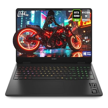 HP OMEN Gaming Laptop AMD Ryzen 98940HX 32 GB DDR5 RAM 1 TB PCIe SSD 16 2K 1920x1200 144Hz Display Nvidia GForce RTX 5060 Backlit Keyboard W11 Pro Shadow Black