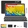 MSLSTM 2026 Latest 11 inch Tablet Gemini ai Android Tablets 18GB RAM 128GB ROM1TB TF Expand 2K Display T61623 MP Camera 5G WiFi4 Speakers Tablet with Keyboardcase PenGray