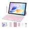 ZZB 2 in 1 Tablet with Keyboard Case Mouse Stylus Pen 10 inch Tablet Android 150 Tablets PC Set 8GB RAM64GB ROM Tableta Computer 101 IPS Screen 2MP8MP Dual Camera WiFi BT Tab PinkGirls