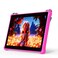 PRITOM 10 inch Kids Tablets Android 64GB Tablet with Lanyard Parental Control HD IPS Display WiFi Dual Camera Toddler Tablet for Kids Pink