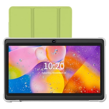 VOLENTEX 7 Inch Tablet Quad Core Android 13 OS 32GB ROM WiFi Bluetooth Dual Camera USB C Tablet PC 7 Touch Screen IPS HD Display Android PADGreen