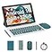 IWEGGO Android 15 Tablet 10 Inch 8GB RAM32GB ROM1TB Expand 18Ghz Quadcore Processor 2 in 1 Tablets with Keyboard Mouse Case Stylus 8MP Camera 6000mAh Battery 1280800 HD Screen 5G WiFi 6 Tablet PC
