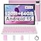 IWEGGO Android 15 Tablet 10 inch 12GB RAM64GB ROM 1TB Expansion 18Ghz Quadcore Processor 8MP Camera 6000mAh Battery 1280800 HD Touchscreen 2 in 1 Tablets with Keyboard Case Mouse Stylus Pink