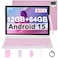 IWEGGO Android 15 Tablet 10 inch 12GB RAM64GB ROM 1TB Expansion 18Ghz Quadcore Processor 8MP Camera 6000mAh Battery 1280800 HD Touchscreen 2 in 1 Tablets with Keyboard Case Mouse Stylus Pink