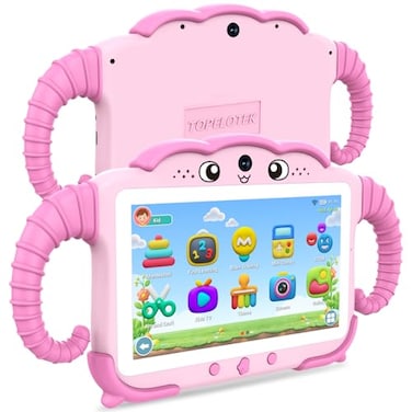 TOPELOTEK Tablet for Kids 7IN Kids Tablet for Toddlers 32GB Toddler Tablet for Children Android Kids Learning Tablet with Educational Game HD IPS Screen GMS Certificate with Parent Controls Best Gift