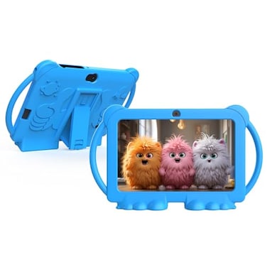 ZZB Kids Tablet 7 inch for Boys Girls Android Tablets for Kids 4GB RAM 32GB ROM Toddler Tablet WIFI Bluetooth Safety Eye IPS Screen Parental Control Dual Camera Shockproof Case for Educational Games