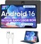 WXUNJA Android 16 Tablet11 Inch Tablets with Octa Core Processor 28GB RAM 128GB ROM 1TB Expand Widevine L1 8000mAh Battery 245Ghz Dual WiFiGPSFM 58MP Cameras Case Included Black