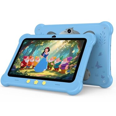 redbeat Kids Tablet 7 inch Android Tablets for Kids 6GB32GB 512GB expand Kids Learning Tablet with SIM Card Slot Case WIFI Parental Control Eye Protection Dual Camera 3G2G Cellular Network Blue