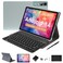 FESABOLE 2026 Latest 11 inch Android Tablet 18GB RAM 128GB ROM 1TB Expand 2K Display T616 OctaCore 5G WiFi 13MP5MP5MP Camera GPS 9000mAh Tablet with CaseKeyboardPen Quad Speakers