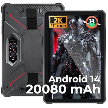 HOTWAV R9 Pro 2025 Rugged Tablet Android 142K 11 Inch 20080mAh Waterproof Tablet 20GB256GB2TB SD Outdoor Tablets 64MP16MP Camera IP68IP69KDual SIM 4GWiFi 5Face ID GPSOTGCamping Lanten