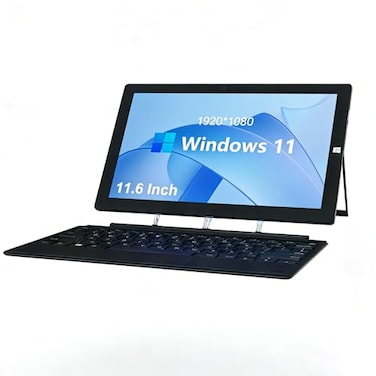 ZAOFEPU 116 in Windows Tablet with Keyboard Win 11 Home Touchscreen Tablets 8GB DDR4 256GB SSD 27GHzWiFiBTHDMI USB30 Output Dual Camera SD Card Slot
