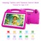 Ruufuuxy Kids Tablet 10 Inch Android 15 Tablet for Kids WiFi 6 OctaCore 8GB RAM 64GB ROM 5000mAh GMS Android Tablets with Parental Control Pink with EVA Case
