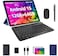 TUOHAITIME Android 15 Tablet 12GB64GB1TB Expand 10inch Tablet Bundle with Keyboard Case Stylus Pen Octacore CPU Dual Camera WiFi6 6000mAh Battery18W Fast Charge Support Face UnlockBlue