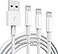 TUMABER 3 Pack Apple MFi Charger Cable Apple Lightning to USB Cable Cord 24A Fast Charging Phone Long Chargers for iPhone 121111Pro11Max XXSXRXS Max8765SSE 3ft White