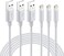 Nikolable Lightning Cable MFi iPhone Charger 3Pack 3FT Lightning to USB A Charging Cable Cord Compatible with iPhone 14 13 12 SE 2020 11 Xs Max XR X 8 7 6S 6 Plus 5S iPad Pro iPod Airpods Wh