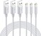 Nikolable Lightning Cable MFi iPhone Charger 3Pack 6FT Lightning to USB A Charging Cable Cord Compatible with iPhone 14 13 12 Mini Pro Max SE 11 Xs Max XR X 8 7 6 Plus 5S iPad Pro Airpods Wh