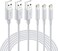 Nikolable Lightning Cable MFi iPhone Charger 3Pack 6FT Lightning to USB A Charging Cable Cord Compatible with iPhone 14 13 12 Mini Pro Max SE 11 Xs Max XR X 8 7 6 Plus 5S iPad Pro Airpods Wh