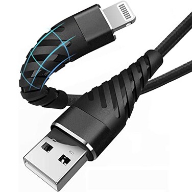 CyvenSmart Charger Cable 10ft forApple MFi2 Pack 10 Foot Lightning Cable Fast Charging Cord for iPhone 1111 Pro 11 Pro MaxXSXS MaxXRX88 Plus77 Plus6Black