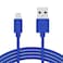 TalkWorks TALK WORKS FastCharge Lightning Cable MFiCertified for Apple iPhone 13 12 11 ProMaxMini XR XSMax X 8 7 6 5 SE iPad AirPods Watch 10ft Long Fast Charger HeavyDuty Cord Blue
