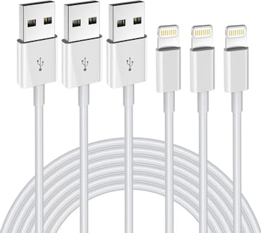OCEEK iPhone Charger 3Pack 6FT MFi USB A to Lightning Cable Fast Charging Cords Apple Charger Compatible with iPhone 14 13 12 11 XS XR X Pro Max Mini 8 7 6S 6 Plus 5S SE iPad iPod Airpods