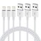 UIIAVS 3 Pack iPhone Charger 6ft Apple MFi Lightning Cable 6 Foot Fast Charging Cords Apple Charger Compatible with iPhone 13 12 11 XS XR X Pro Max Mini 8 7 6S 6 Plus 5S SE 5S