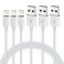 UIIAVS 3 Pack iPhone Charger 6ft Apple MFi Lightning Cable 6 Foot Fast Charging Cords Apple Charger Compatible with iPhone 13 12 11 XS XR X Pro Max Mini 8 7 6S 6 Plus 5S SE 5S