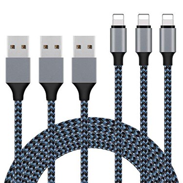 Sundix iPhone Charger 3Pack 9ft Lightning Cable iPhone Charger Cable Nylon Braided Charging Cord Compatible iPhone 14131212Pro12ProMax1111Pro11Pro MAXXSXS MAXXRX88Plus77Plus and More