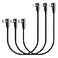 Osecet USB C to Lightning Cable 1ft 3 Pack MFi Right Angle iPhone Charger 90 Degree Elbow Braided Lightning to USB C Cable for iPhone 14 13 12 11 Pro X XS XR 8 Plus 7 6 5 Black
