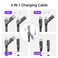 Firsting 4 in 1 Charging Cable 65W USB C Cable Fast Charger Cord with EMark Chip USB AC to CLightning Cable Multi iPhone Charger Cord for iPhone16151413 SeriesPhonesPads and Laptop