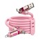 MFish 240W 4in1 Charging Cable with Carrying Case 66FT Fast Charger USBA USBC to USBCLightning for iPhone 17161514 MacBook iPad Samsung S25S24 Pink 66Ft